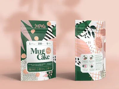 Lupaa Mug Cakes 3d branding illustration packaging packaging design