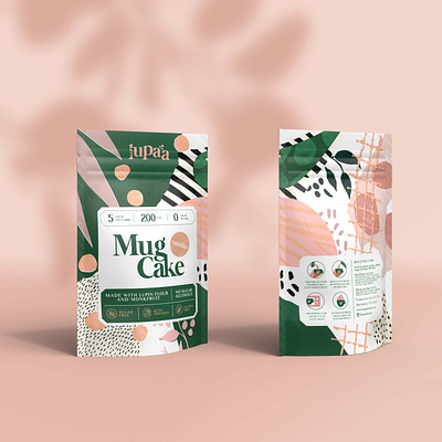 Lupaa Mug Cakes 3d branding illustration packaging packaging design