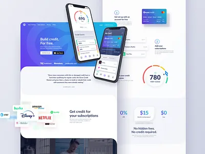 Grow Credit Website app app website clean creative credit score creditcard financial fintech grid grid layout landingpage layout minimal modern subscriptions web webdesign website website design websites