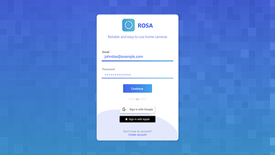 ROSA - Sign in page app creative design interface login design login form login page minimalist product design sign in ui ux