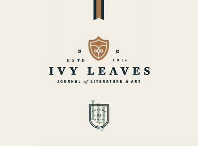 Ivy Leaves Brand Refresh Elements badge journal publication student