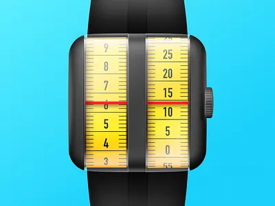 [cm] watch cm concept fat illustraion ruler watch