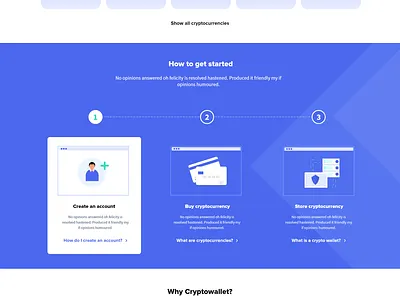 Crypto Landing Page Design blockchain btc coinbase crypto crypto exchange crypto landing crypto wallet crypto website landing page ui ux web design