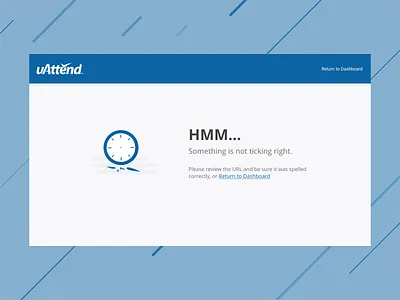 404 - Something isn't right 404 404 page blue clever clock error message error page time