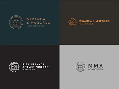 MMA Advogados branding classy design graphicdesign law lawyer logo