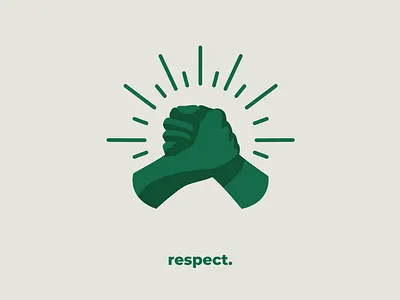 Respect agency colors coworkers coworking design drawing flat green hands illustration illustration art illustrator instagram respect series values vector visual visual art white