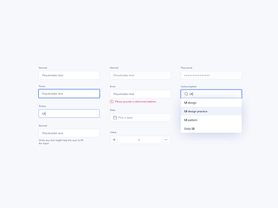 Day 1043 Input Styles UI Design date picker error input form form design form ui ildiesign input input design input styles input types input ui password input style guide ui ui design ui kit ux