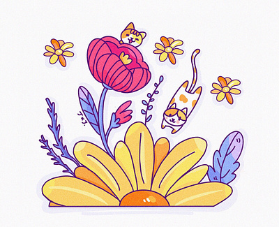 Spring🌼 design procreate