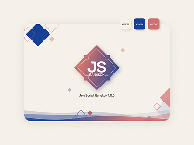 Javascript Bangkok 1.0.0 CI Pre-Release Version [Color Scheme] bangkok bkk branding branding design ci corporate identity design javascript logo modern pattern thai thai pattern thailand