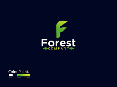 Forest Company Logo, F Letter Logo 2019 design trend 2019 trend 2019 trends 2020 design 2020 trend 2020 trends brand brand identity branding logo corporate f letter logo forest company logo identity illustration logo design logo designer logos