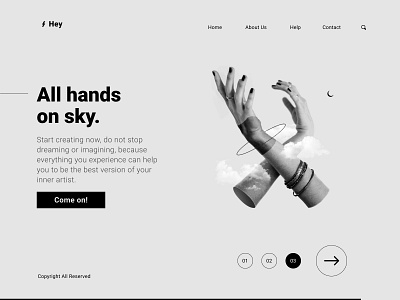 Creative Artists Concept Web abstract art composition creative design illustration interactive interface landing page photoshop ui ui ux user inteface user interface userinterface web web design webdesign website website design