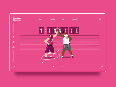 Dribbble Invitation design dribbble invite dribble homepage illustration invitation invite landing page design landingpage player shot uidesign user interface design userinterface