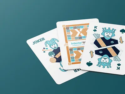 InteriorWorx Playing Cards branding cards color deck design flooring illustration playing cards salt lake city