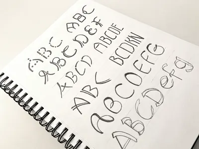 ABC handlettering letter lettering pencil sketch type typography