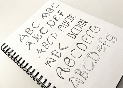 ABC handlettering letter lettering pencil sketch type typography