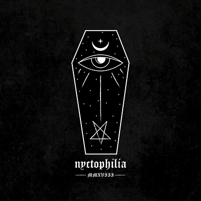 Nyctophilia | Personal Artwork alternative awake concept darkstyle digital art eye grunge illustration illustrative merchandise design moon night nyctophilia texture vector