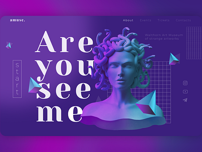 Concept Medusa colors concept design duochrome gargona landing page landingpage medusa medusa landing webdesign вебдизайн вебдизайнер дуохром концепт лендинг медуза медуза гаргона первый экран