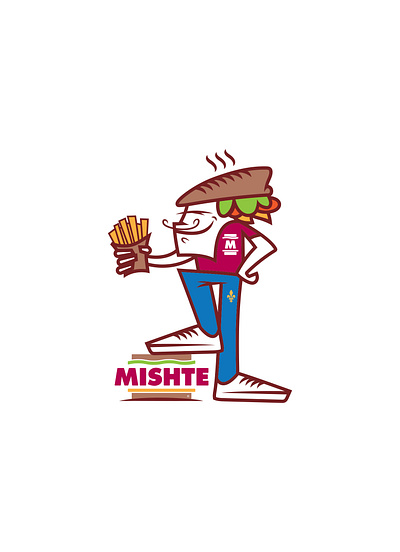 Mishte mascot branding design illustration slovakia vector