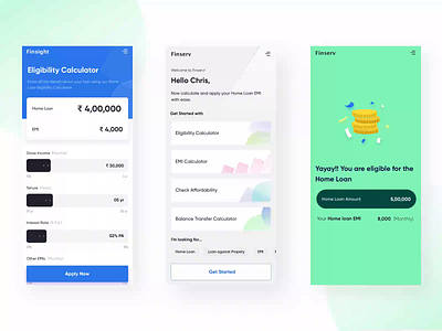 Home loan interaction (Light Theme) animation banking app cash clean ui finance app financial fintech app income interaction loan app loan calculator loans brokers minimal prototype animation slider