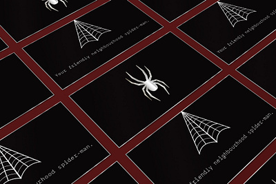 Spider-Man Calling Card business card calling card comic fun gradient metallic practice spider man spiderman