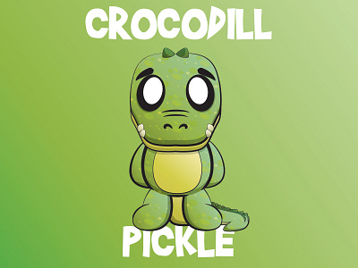 Crocodill Pickle adobe illustrator animals creature crocodile cute design illustration pickle vector