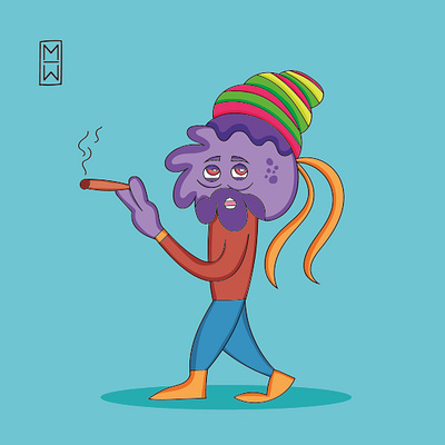 James_theoctopus cartoon characters colors digital draw drawing fun work