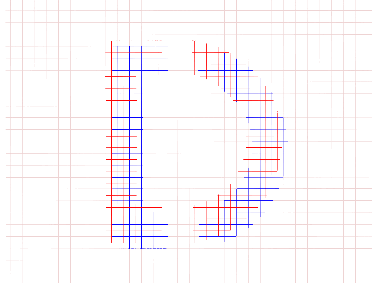 36 days of type - Letter D animation brakets character gif illustration letter d lettering motion texture typography