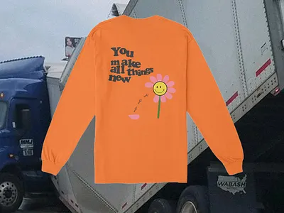 You Make All Things New apparel apparel design clothing design fashion fashion design flower merch shirt shirt design tshirt youth