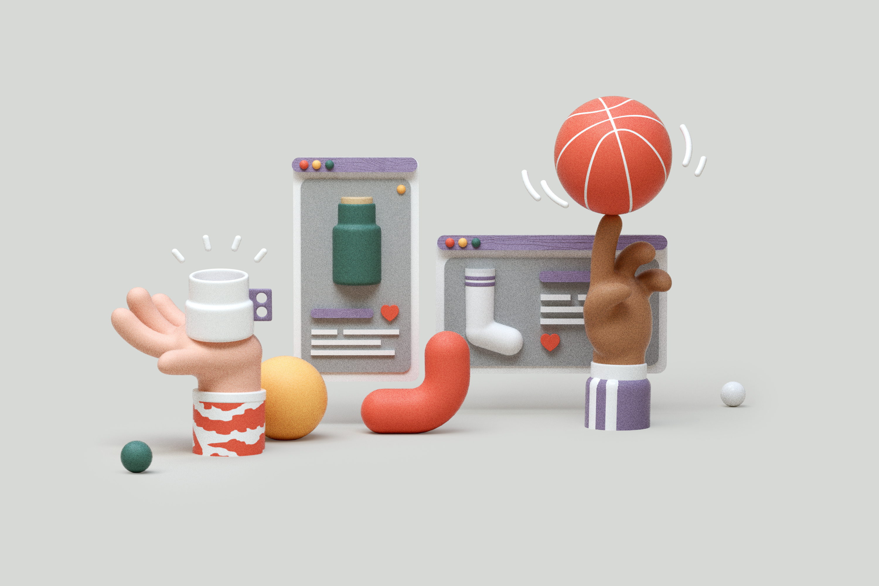 Example of Pottery and sports shop