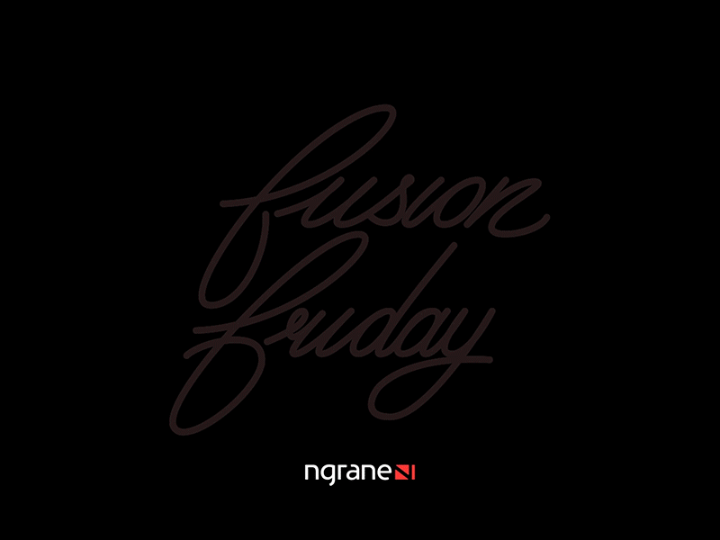 Fusion Friday animated gif animation design gif graphic type typography