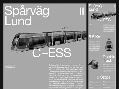 Presentational Layout — Lund Tram art direction branding design grid layout minimal photography studio typography website