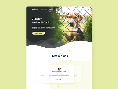 Landing Page / Página de destino animals colors concept daily ui challenge dailyui desafio ui design diseño diseño web landing landing page one page ui user experience design user interface design ux visual design webdesign