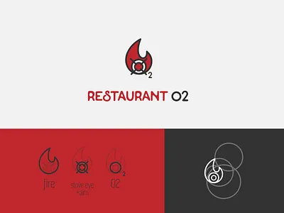 resturant o2 fire o2 oxygen restaurant restaurant logo resturant stove