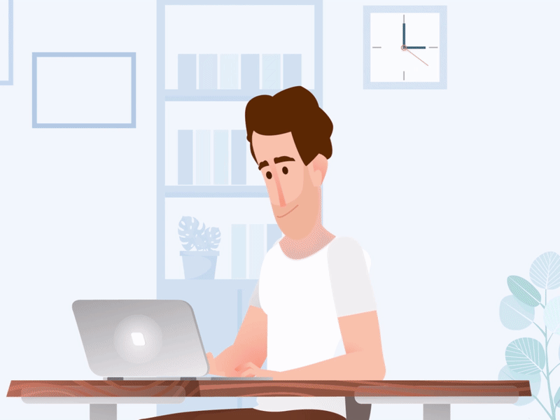 Basic Character animation aftereffects character animation duik duik bassel flat illustration illustrator