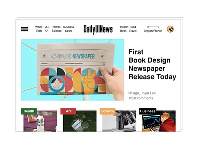 DailyUI094 - News daily 100 challenge dailyui dailyui094 dailyui94 dailyuichallenge media news news feed newspaper webdesign