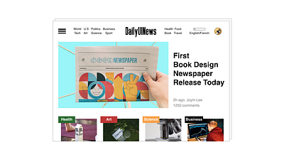 DailyUI094 - News daily 100 challenge dailyui dailyui094 dailyui94 dailyuichallenge media news news feed newspaper webdesign