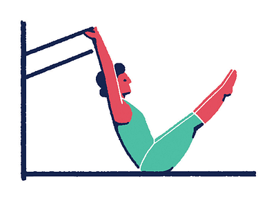 Pilates 03 color flat illustration minimal pilates solid sport yoga