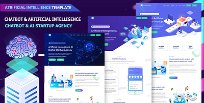 Nizzone - Chatbot, AI Agency & Data Science Template ai business ai startup ai startup template chatbot data analysis data science machine learning