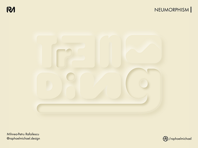 [NEUMORPHISM] | Typography artwork design illustration neumorphism skeumorphism typography vector