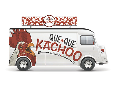 Que Que Kachoo BBQ Foodtruck bags bbq chicken food food illustration foodtruck graphicdesign tradeshow booth typography vector illustrator