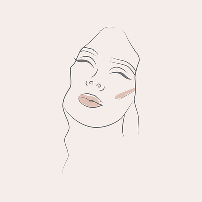 Vive Cosmetics beauty beauty logo branding cosmetics illustration logo