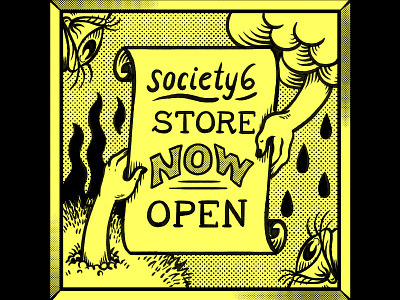 Shop Spot bold cartoon colorful design digital art drawing hand lettering illustration print quirky self promotion surreal weird