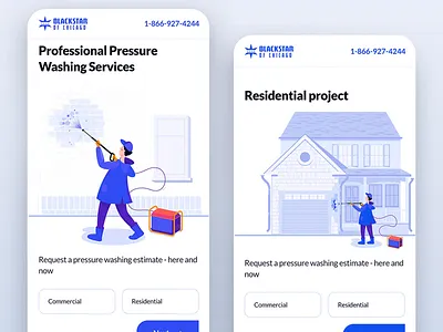 Washing company #2 bairamovstudio cleaning ui ux washing company water web design