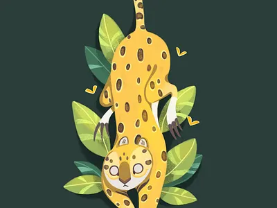 JAGUAR animals design illustration