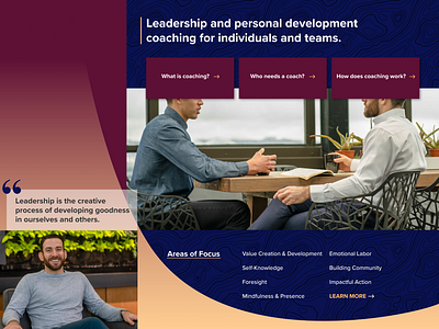 Leadership Coach Personal Brand Identity brand and identity brand identity coaching graphic design interface design personal brand personal branding personal development site design ui ux web design