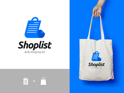 SHOPLIST Logo brand brand identity branding branding design company design icon list logo shop shopping