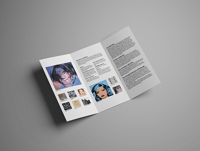 The Warhol Museum Brochure Redesign Concept andy warhol brochure brochure design clean contemporary indesign layout layout design modern pop art publication publication design typography whitespace