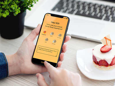 Feedback Screen emoji experience feedback feedback form karthik design kd mockup question submit survey survey question textbox trending