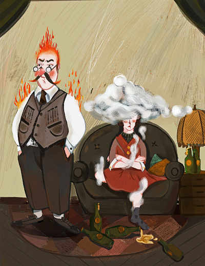 When people's emotion could be visualized. editorial illustration graphic design illustration