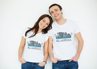 Klaipeda - T-shirt Design 9inchideas blue brand design brand identity branding creative graphic design graphics logo logo a day logo design logo designer logodesign logos logotype minimal seaside souvenir vector vectors